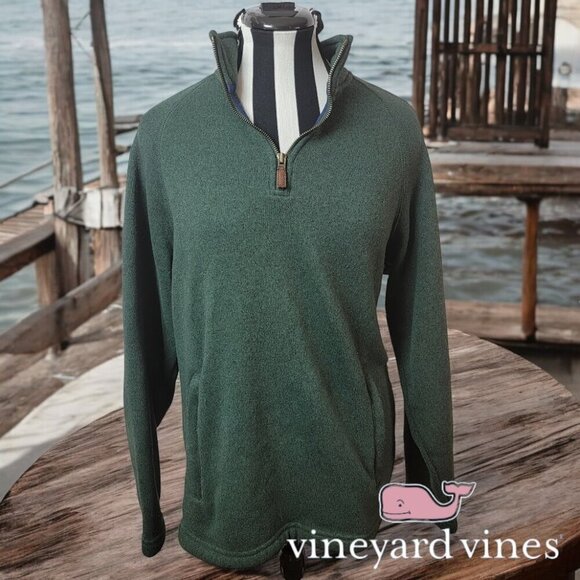 Vineyard Vines Men's Quarter-Zip Sweater (M) – Classic & Cozy! - Picture 1 of 12